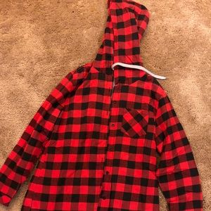Lined cotton hoodie shirt size small